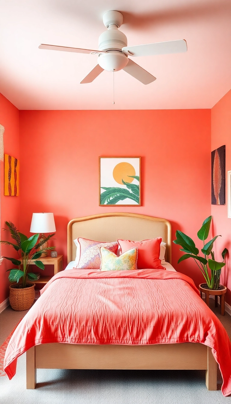 28 Paint Colors for Bedroom Ideas That Will Transform Your Space (You Won't Believe #14!) - 8. Light Coral