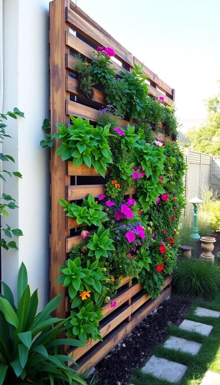 26 DIY Backyard Landscaping Makeovers That'll Transform Your Outdoor Space (You Won't Believe #15!) - 3. Vertical Garden Wall