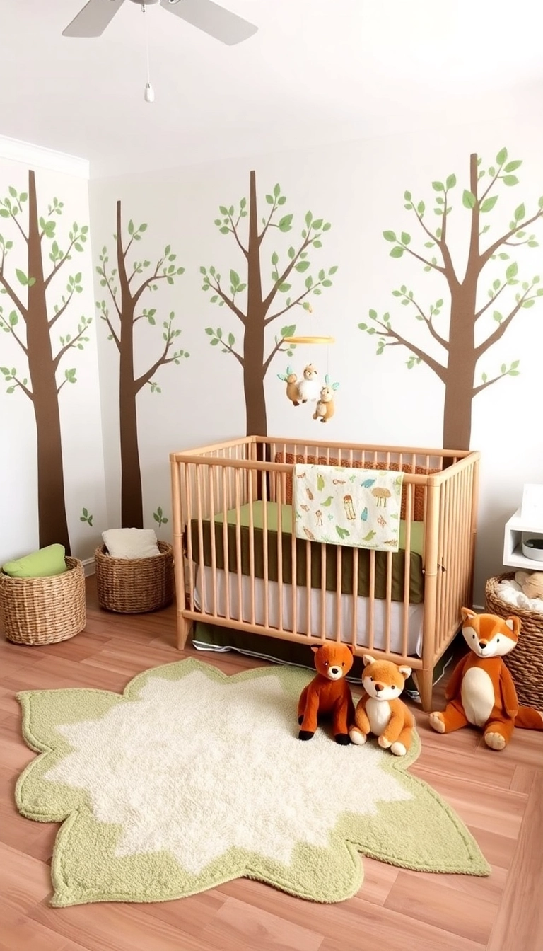 26 Baby Girl Nursery Ideas That'll Make You Say 'Aww!' (You Won't Believe #14!) - 1. Whimsical Woodland Theme