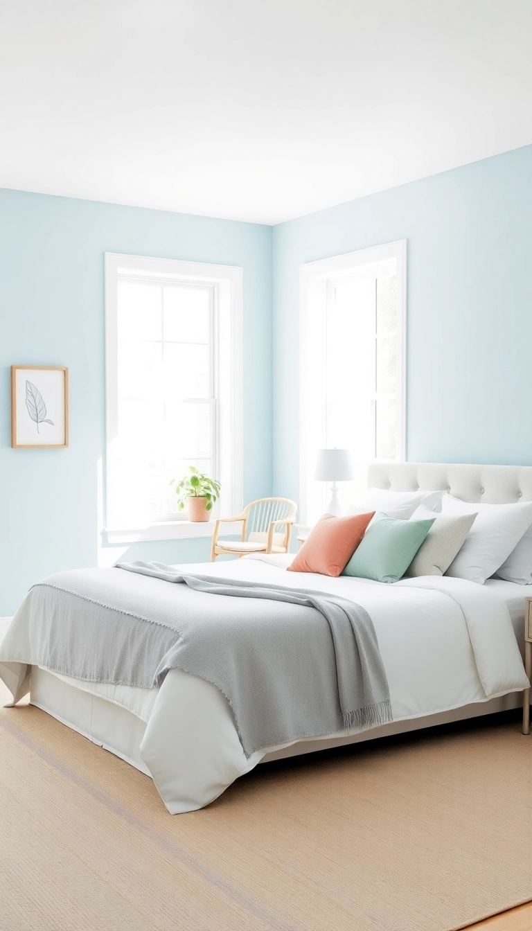 28 Paint Colors for Bedroom Ideas That Will Transform Your Space (You Won't Believe #14!) - 1. Serene Sky Blue