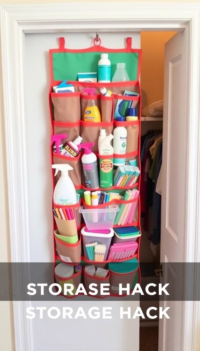 21 Dollar Store Organizing Ideas to Transform Your Home - 9. Hanging Shoe Organizer