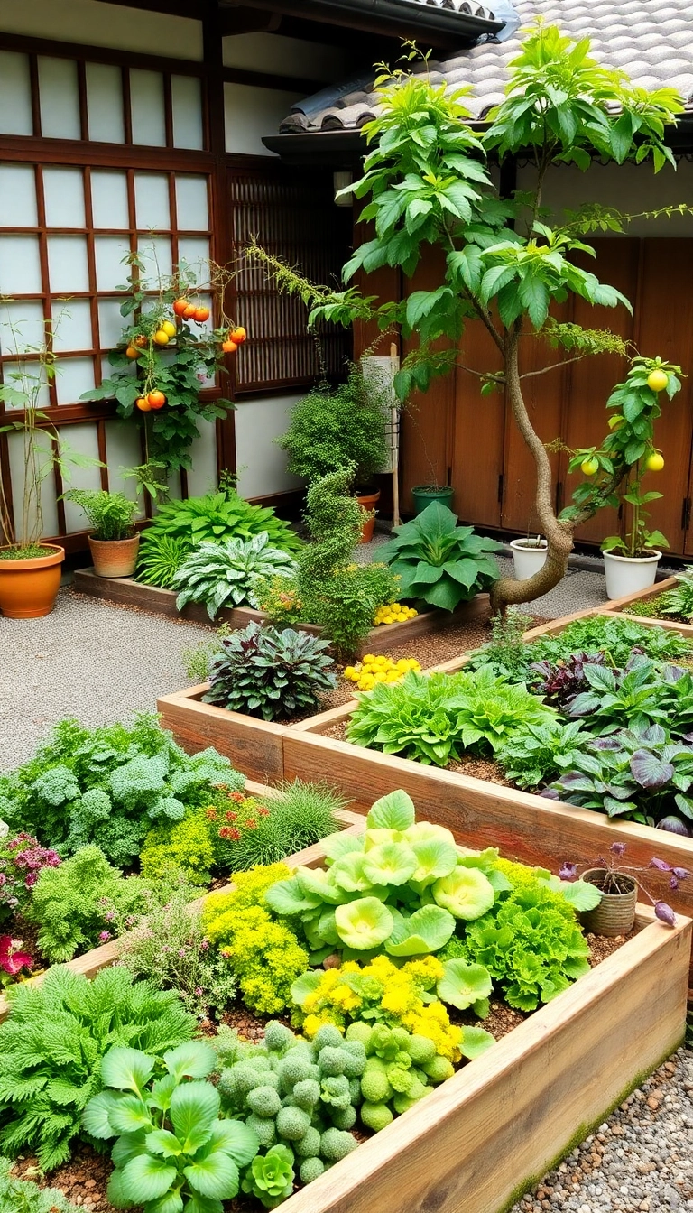 25 Japanese Courtyard Homes That'll Transform Your Outdoor Living Experience (You Won't Believe #12!) - 15. Edible Gardens: A Sustainable Choice