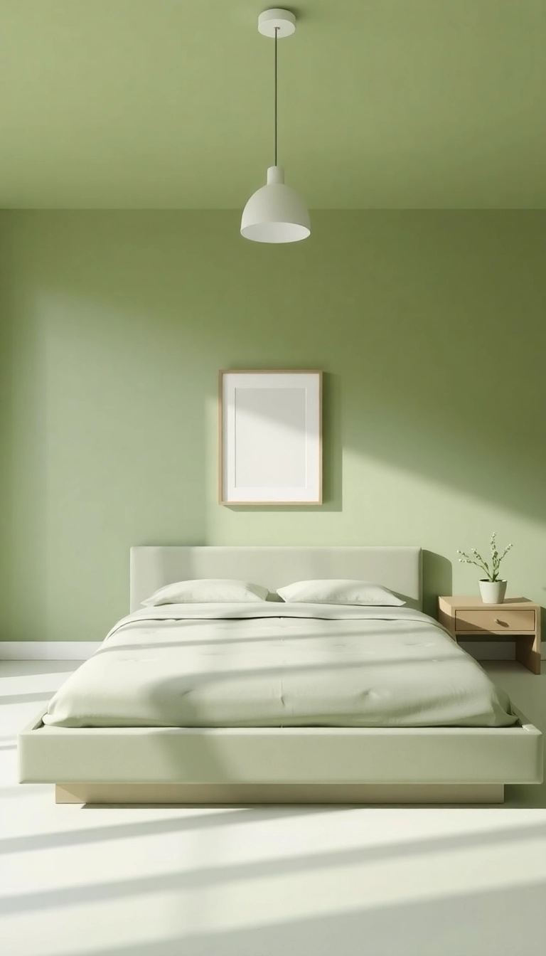 20 Sage Green Bedroom Ideas That'll Transform Your Space into a Serene Retreat! - 5. Minimalist Approach