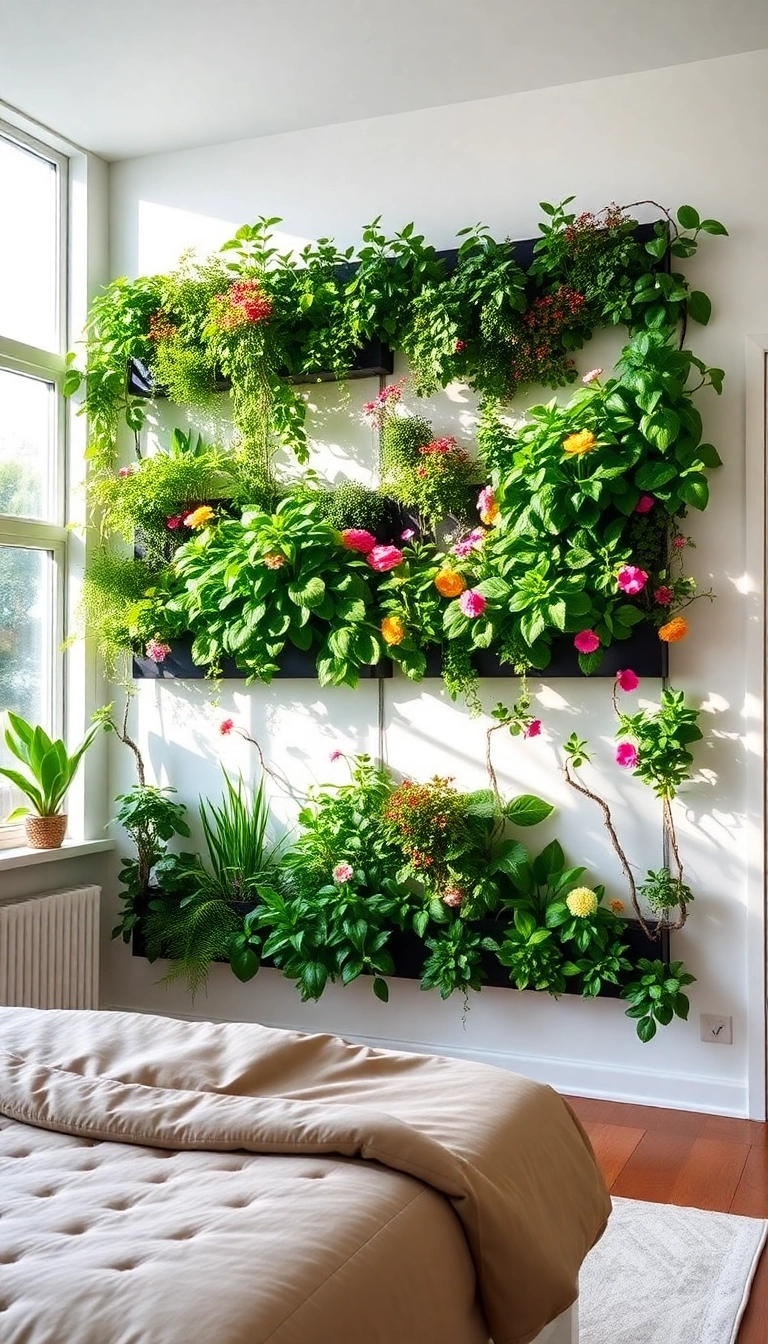 27 Bedroom Organization Ideas That'll Transform Your Space (You Won't Believe #15!) - 15. Transformative Vertical Gardens