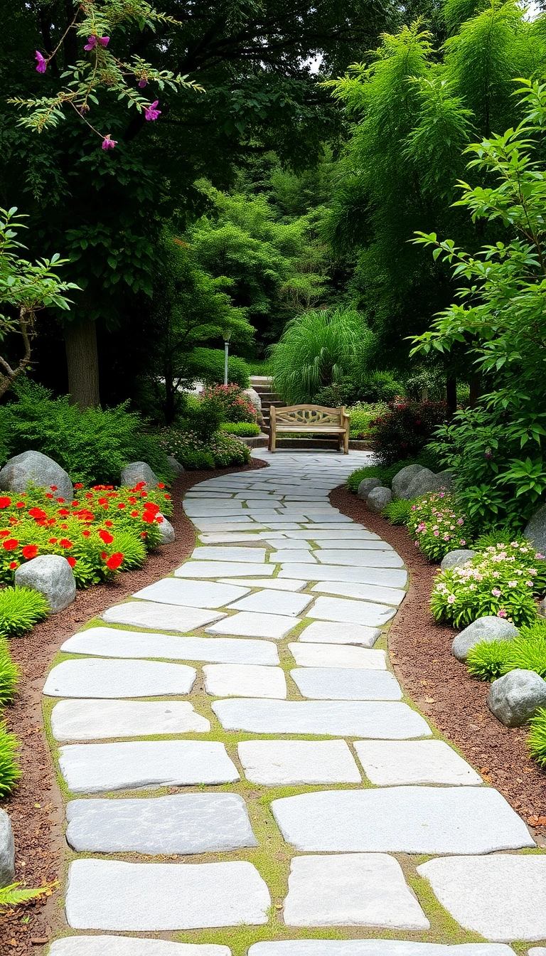 25 Japanese Courtyard Homes That'll Transform Your Outdoor Living Experience (You Won't Believe #12!) - 6. Natural Pathways: Guiding Your Journey