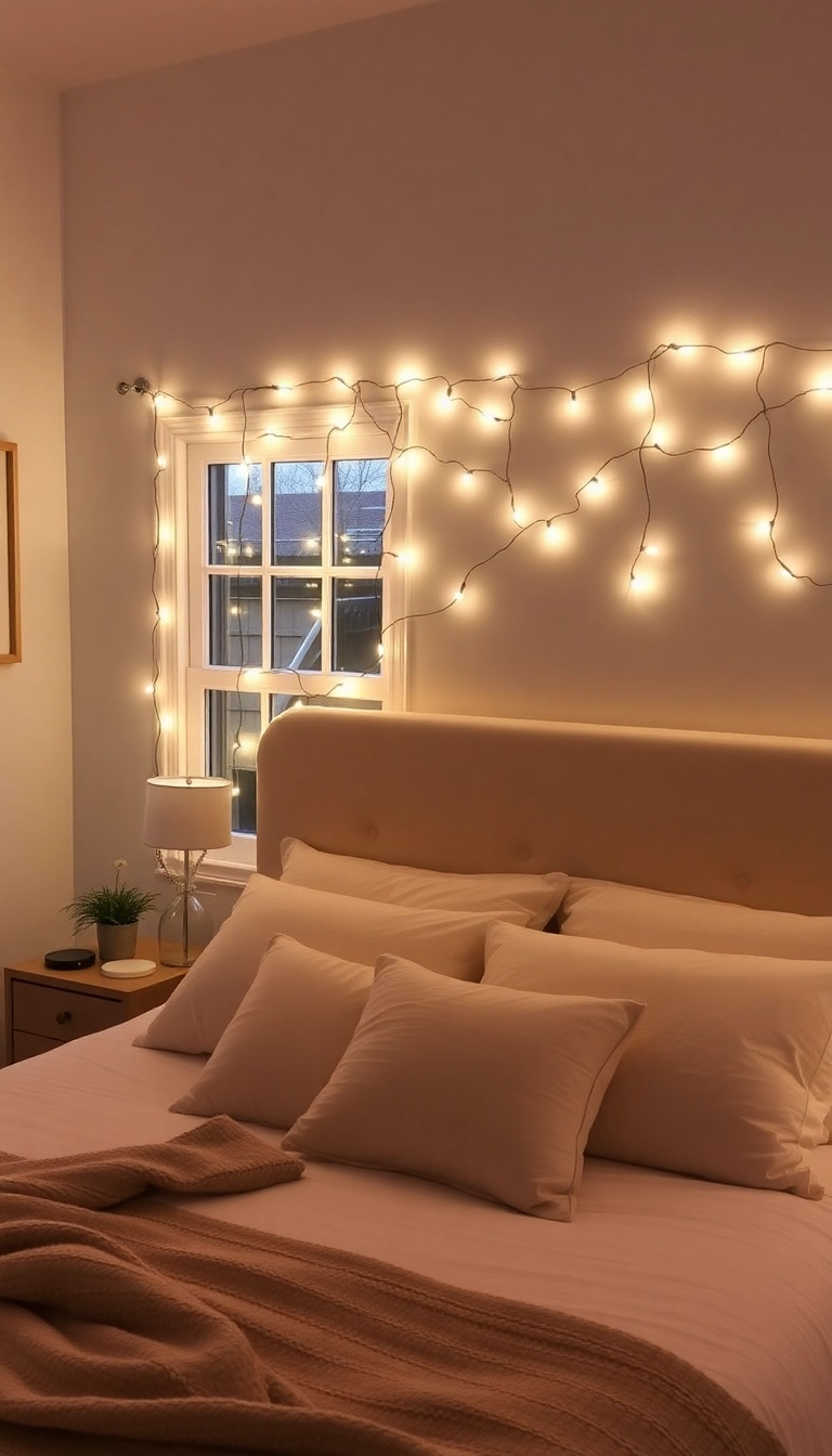 27 Moody Romantic Home Decor Ideas to Set the Perfect Ambiance Tonight! - 10. String Lights