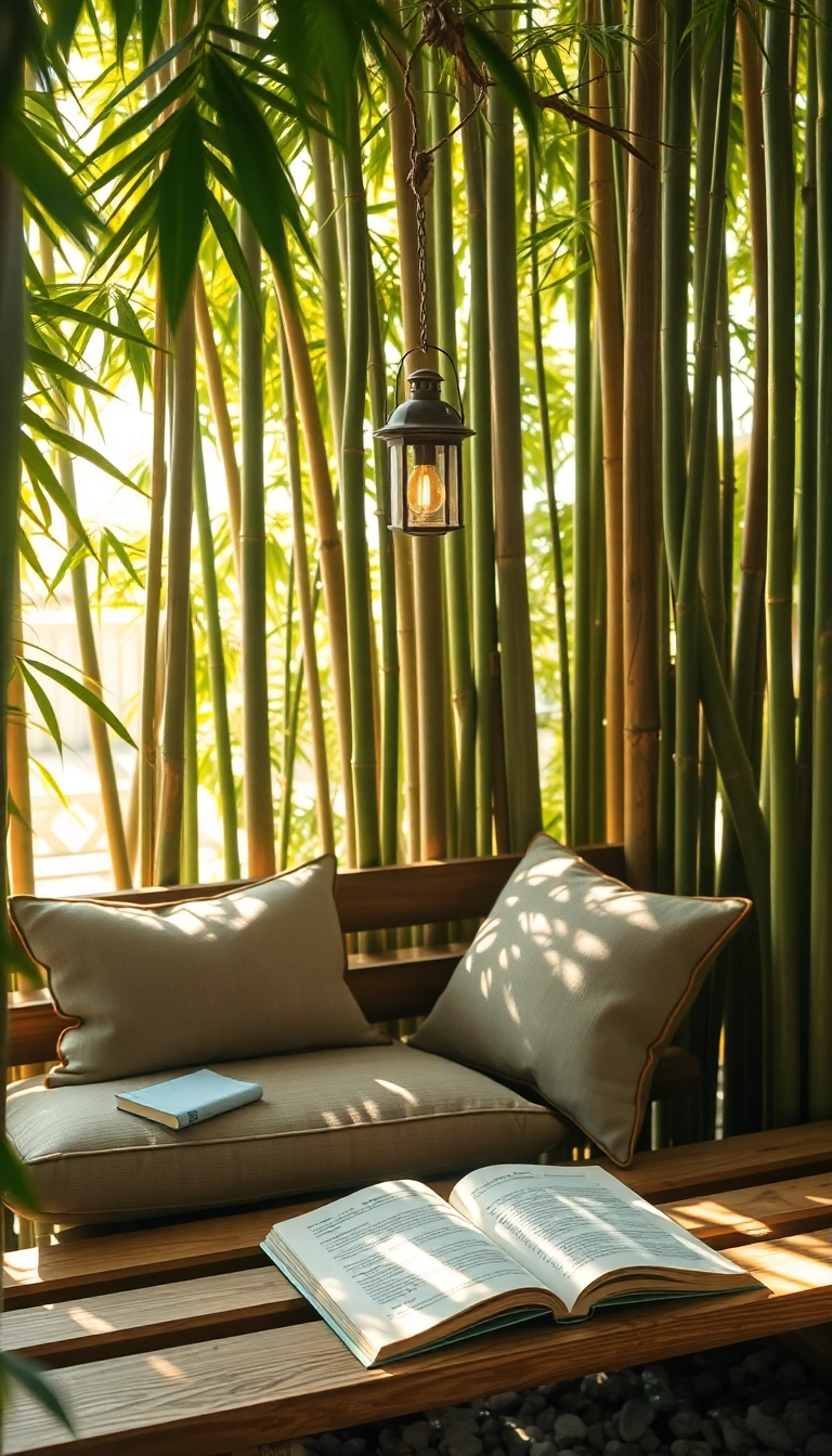 23 Japanese Style Garden Reading Nooks That Will Make You Want to Escape & Read Forever! - 1. Zen Bamboo Retreat