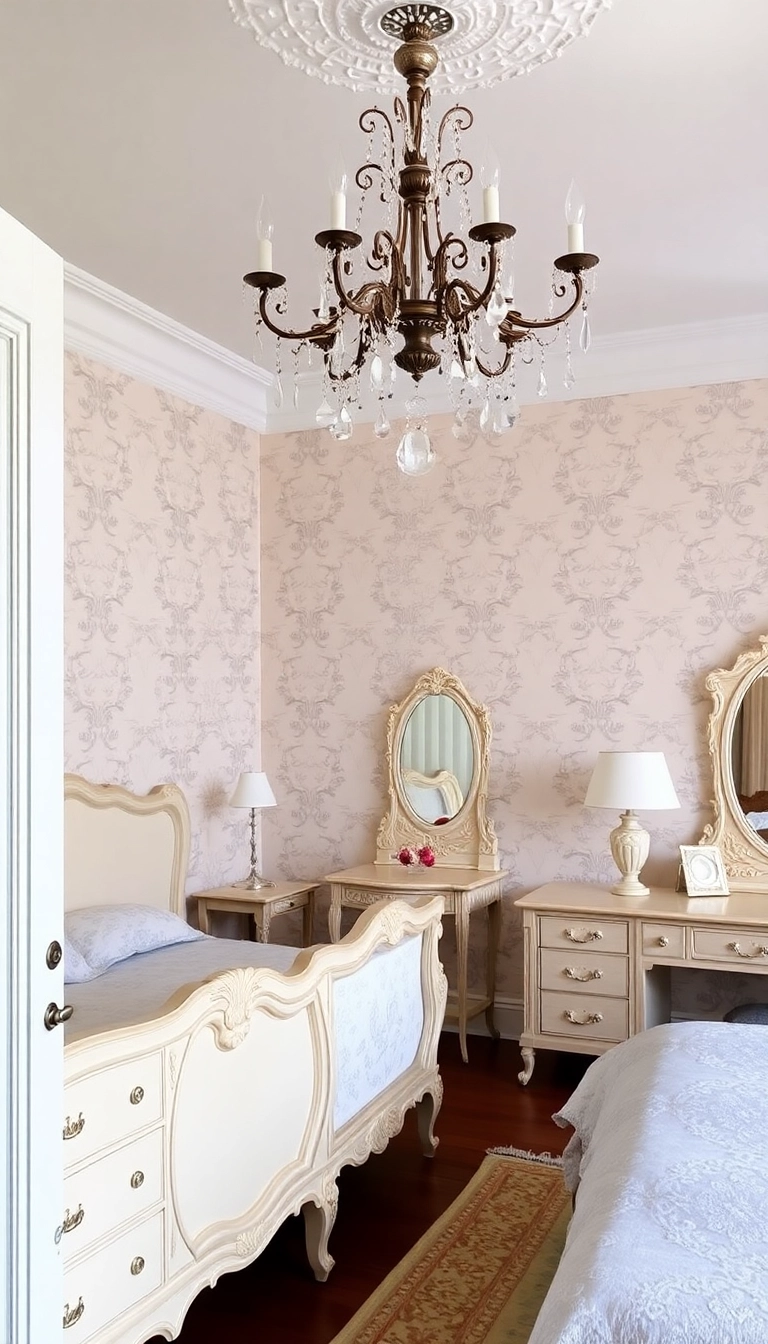 28 French Girl Inspired Bedrooms That Will Make You Feel Like You're in Paris! - 13. Classic French Decor