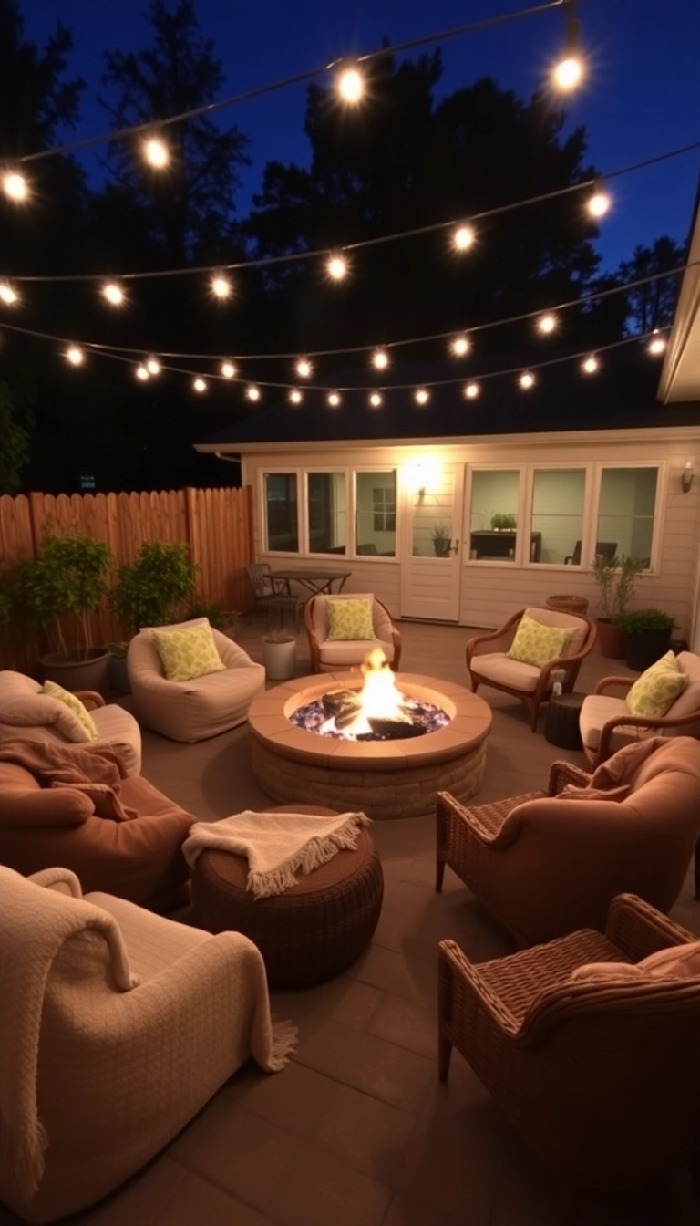 22 Patio Decorating Ideas That Will Transform Your Outdoor Space into a Dream Oasis! - 3. Cozy Fire Pit Gatherings