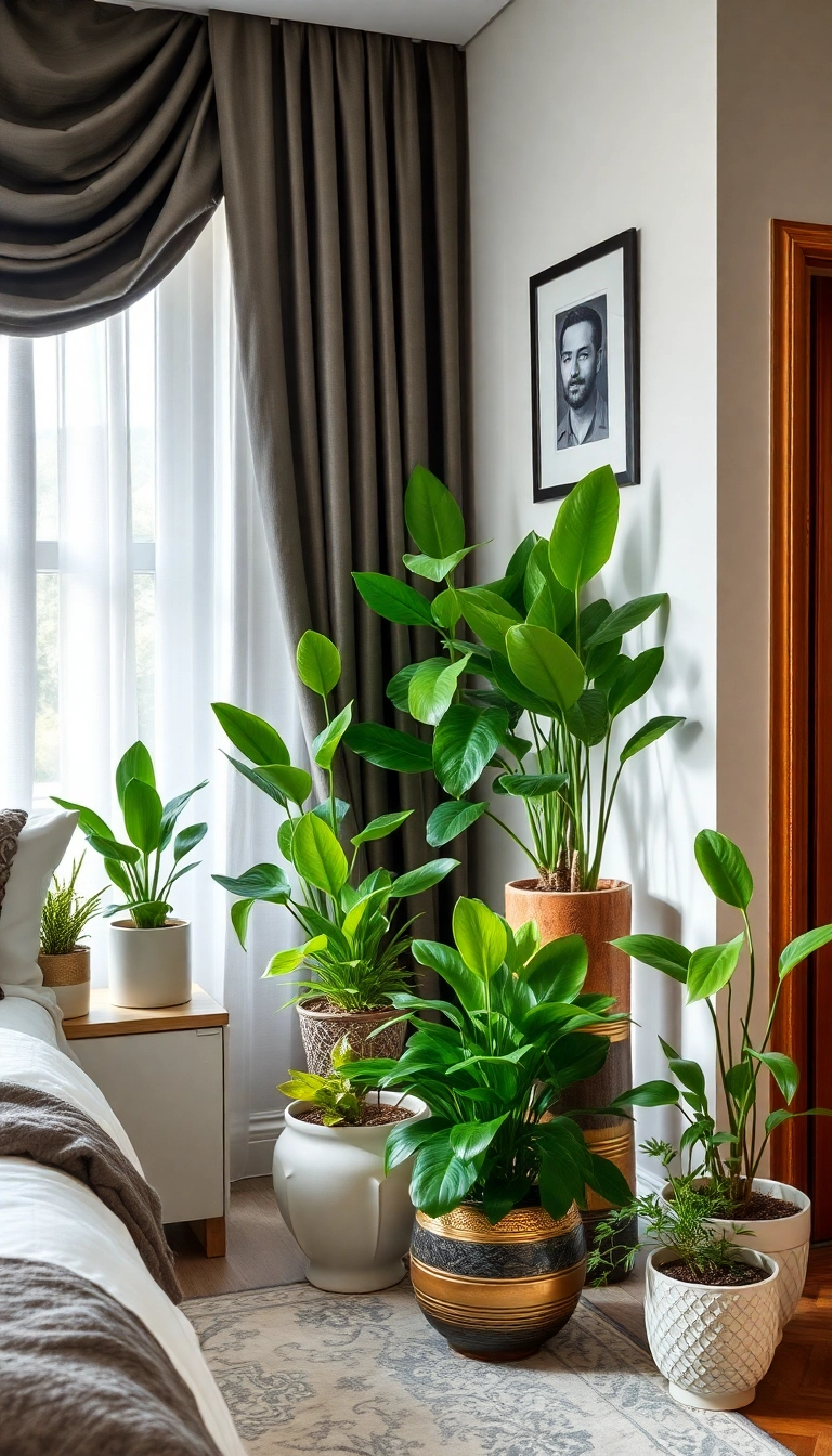 22 Elegant Bedroom Ideas That Will Transform Your Space into a Dreamy Oasis! - 11. Indoor Plants