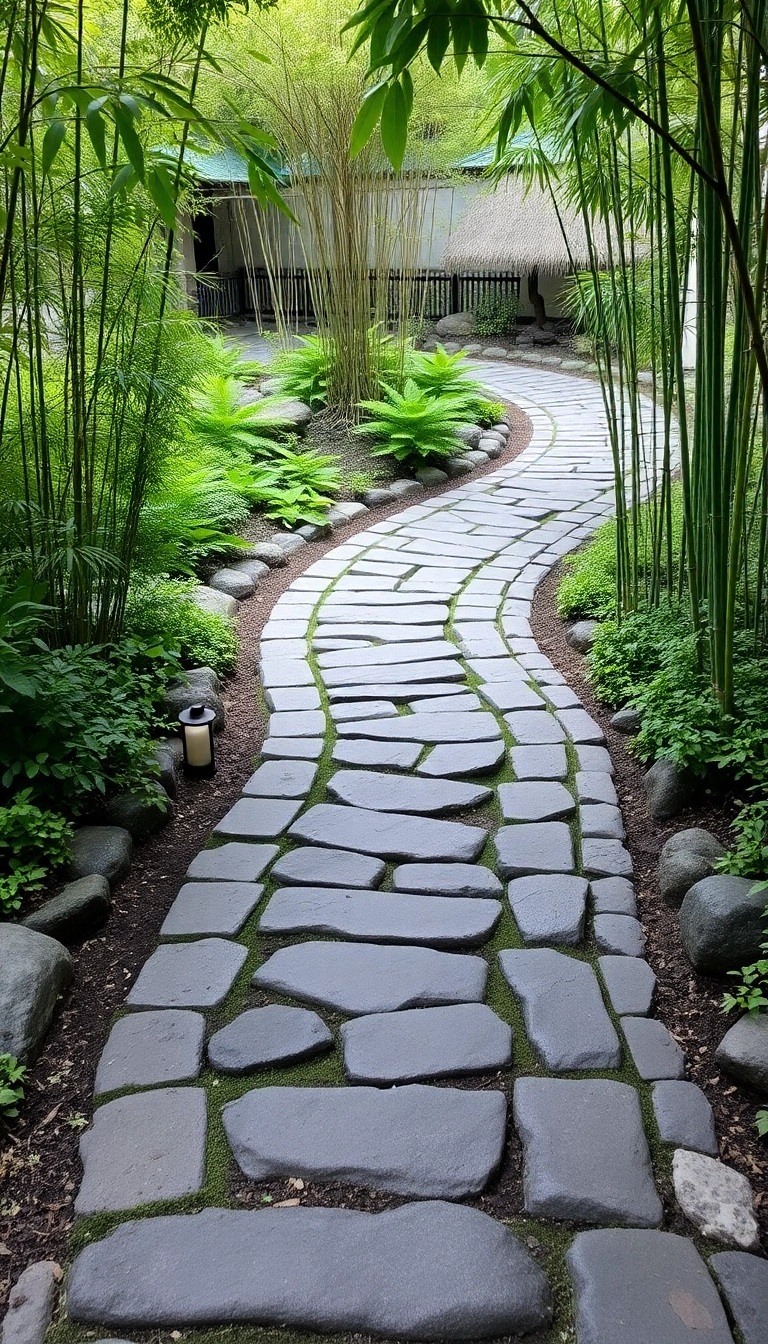 22 Zen Garden Ideas That'll Transform Your Outdoor Space into a Tranquil Oasis! - 12. Meditative Pathways