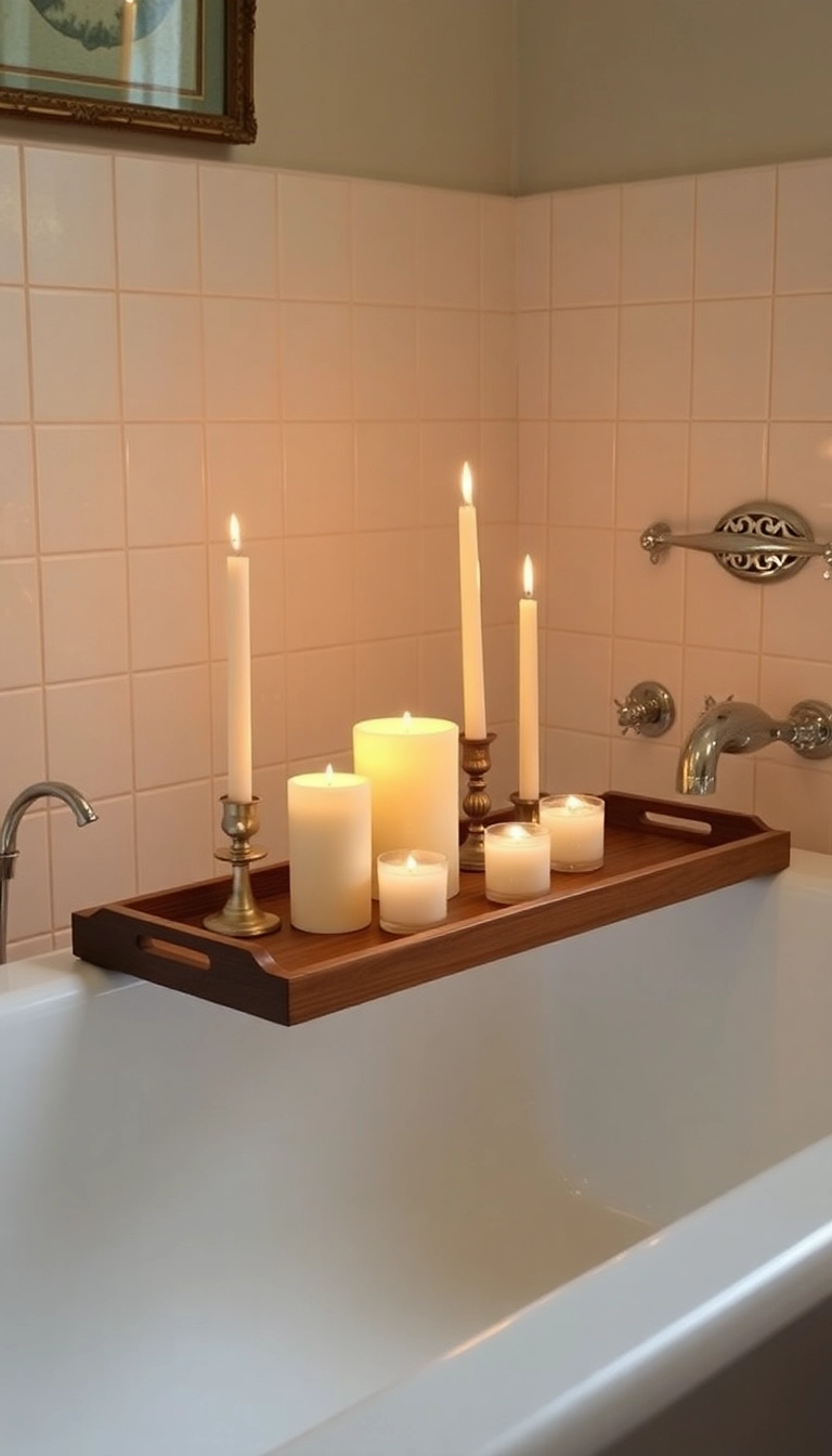 21 Moody Vintage Bathroom Decor Ideas You Can't Miss (Especially #12!) - 20. Vintage Candles