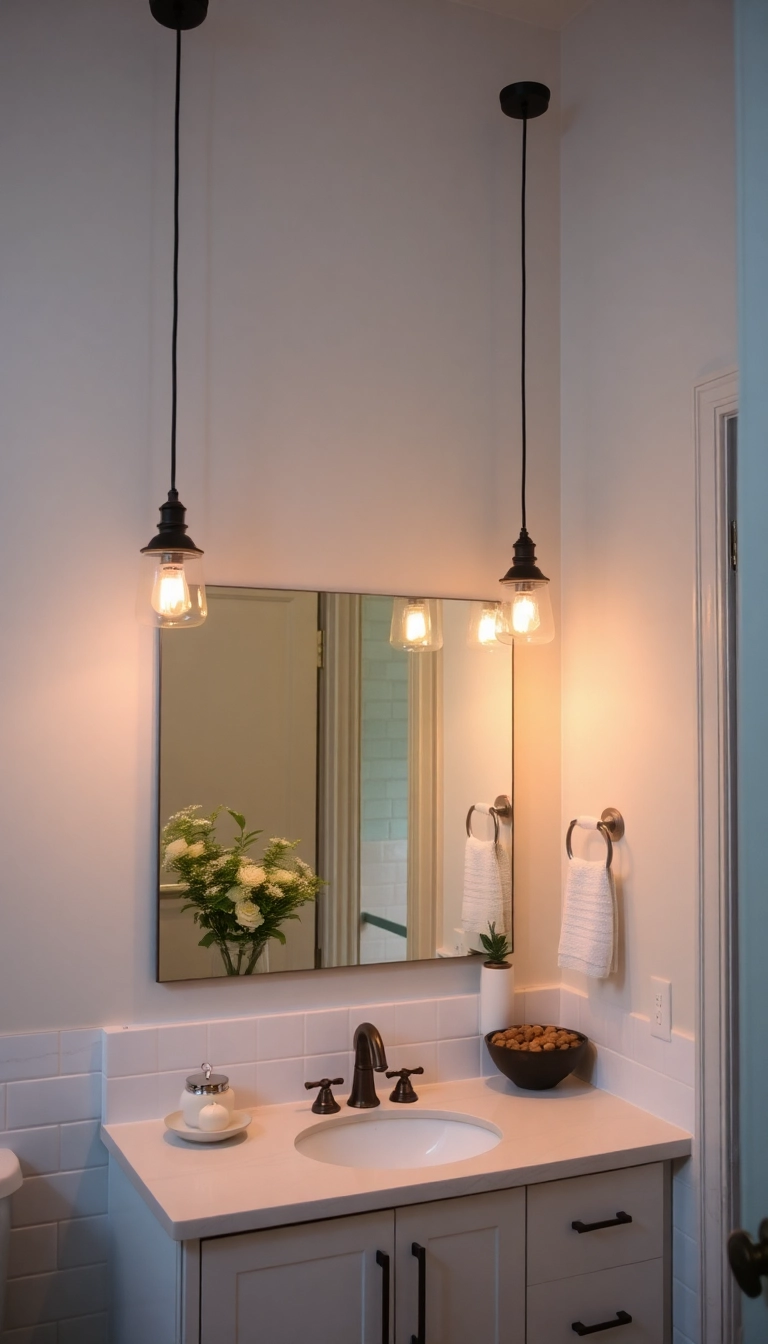 23 Bathroom Decor Ideas You Can Easily Implement on a Budget (Wait Until You See #15!) - 10. Clever Lighting Solutions