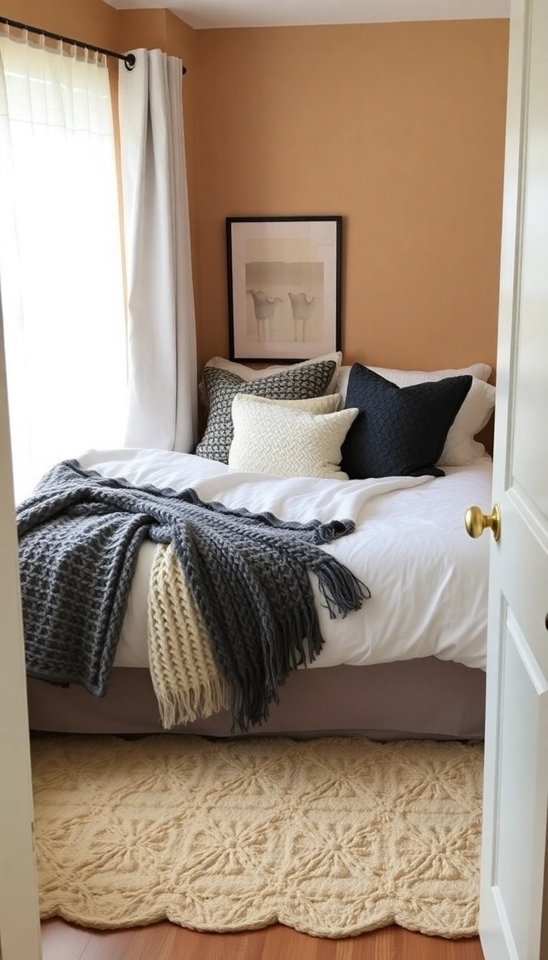 20 Small Room Bedroom Ideas That'll Make You Swoon (You Won't Believe #5!) - 9. Layered Textures