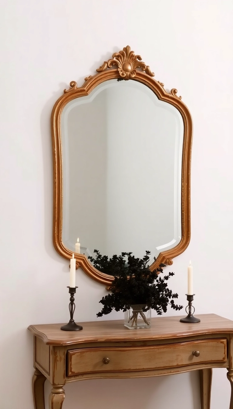 27 Moody Romantic Home Decor Ideas to Set the Perfect Ambiance Tonight! - 7. Vintage Mirrors