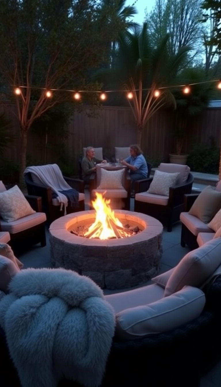 27 Backyard Wedding Decor Ideas That'll Make Your Big Day Unforgettable! - 13. Cozy Fire Pit