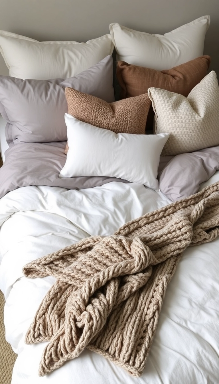 23 Relaxing Bedroom Ideas That'll Make You Feel Like You're on Vacation Every Day! - 2. Cozy Layered Bedding