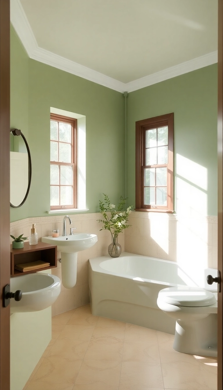 24 Rustic Farmhouse Bathroom Designs That Will Make You Fall in Love! - 6. Earthy Color Palette