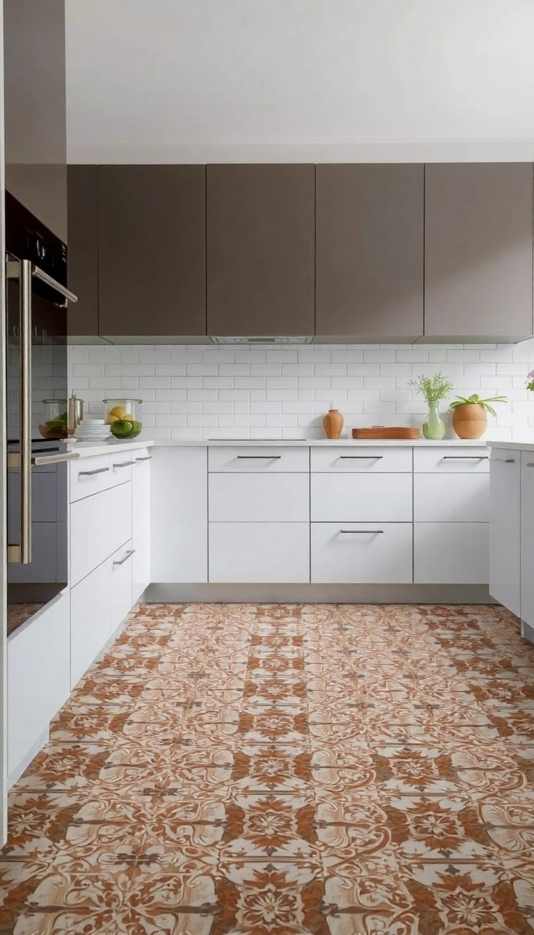 29 Stunning Kitchen Remodel Ideas That Will Inspire Your Next Project! - 18. Vintage Tile Floors