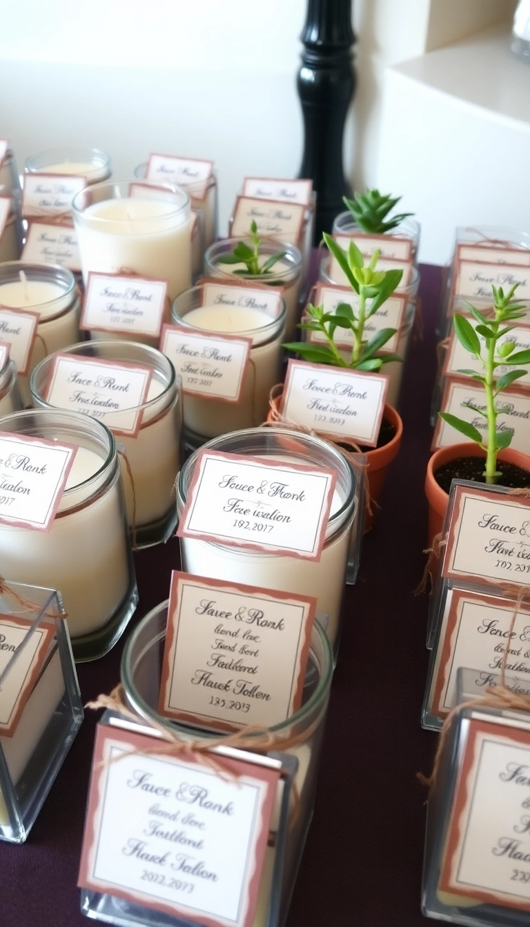 27 Backyard Wedding Decor Ideas That'll Make Your Big Day Unforgettable! - 19. Personalized Favors