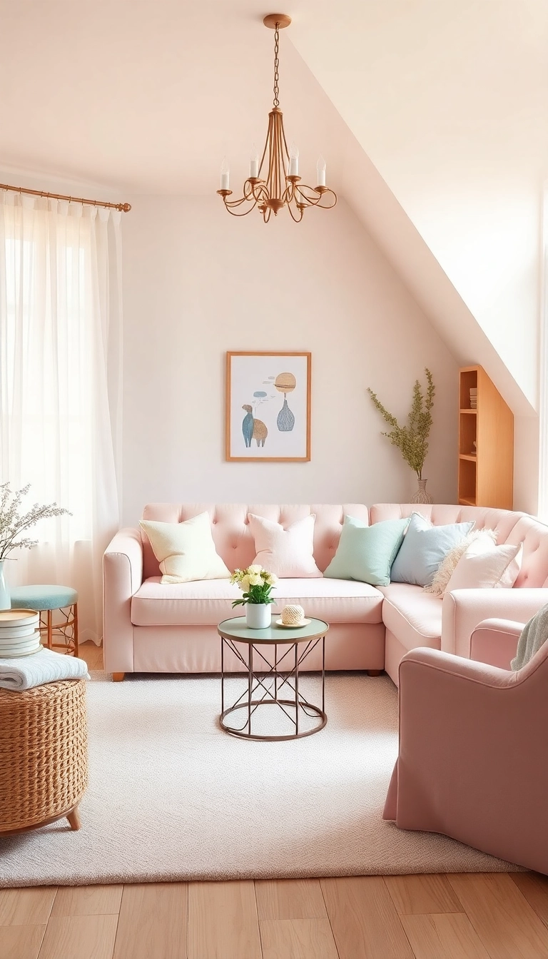 26 Best Living Room Decor Ideas That’ll Transform Your Space! - 13. Soft Pastels