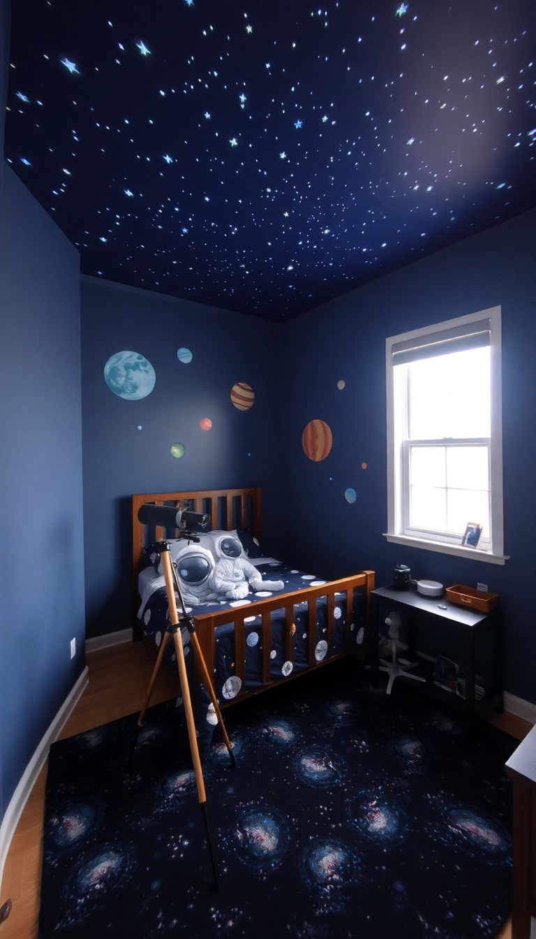 24 Preteen Boys Bedroom Ideas That’ll Make Him Feel Like a King! - 2. Space Explorer's Dream