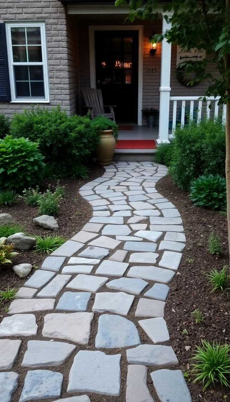 27 Small Front Yard Landscaping Ideas That'll Make Your Neighbors Green with Envy! - 2. Paver Pathways