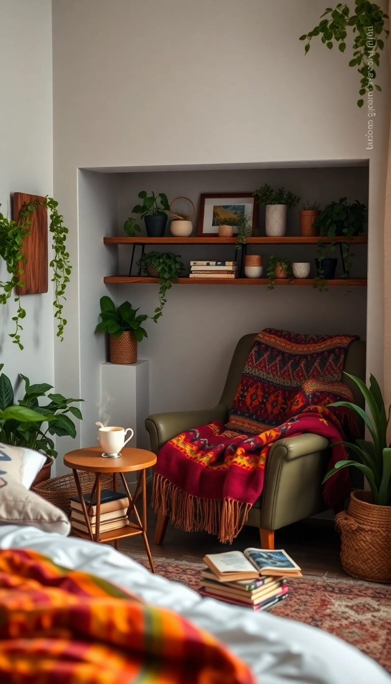 25 Boho Bedroom Inspirations for a Cozy Retreat (Wait Until You See #12!) - 5. Cozy Nooks