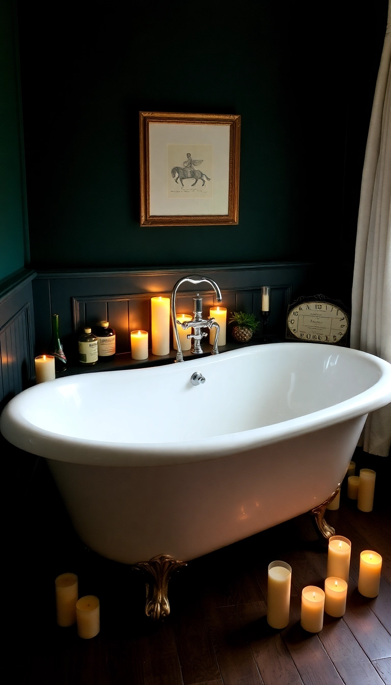 21 Moody Vintage Bathroom Decor Ideas You Can't Miss (Especially #12!) - 7. Bathtub Bliss