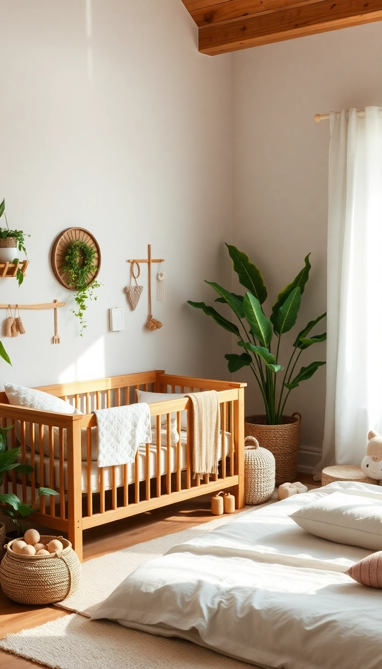 26 Baby Girl Nursery Ideas That'll Make You Say 'Aww!' (You Won't Believe #14!) - 21. Eco-Friendly Decor