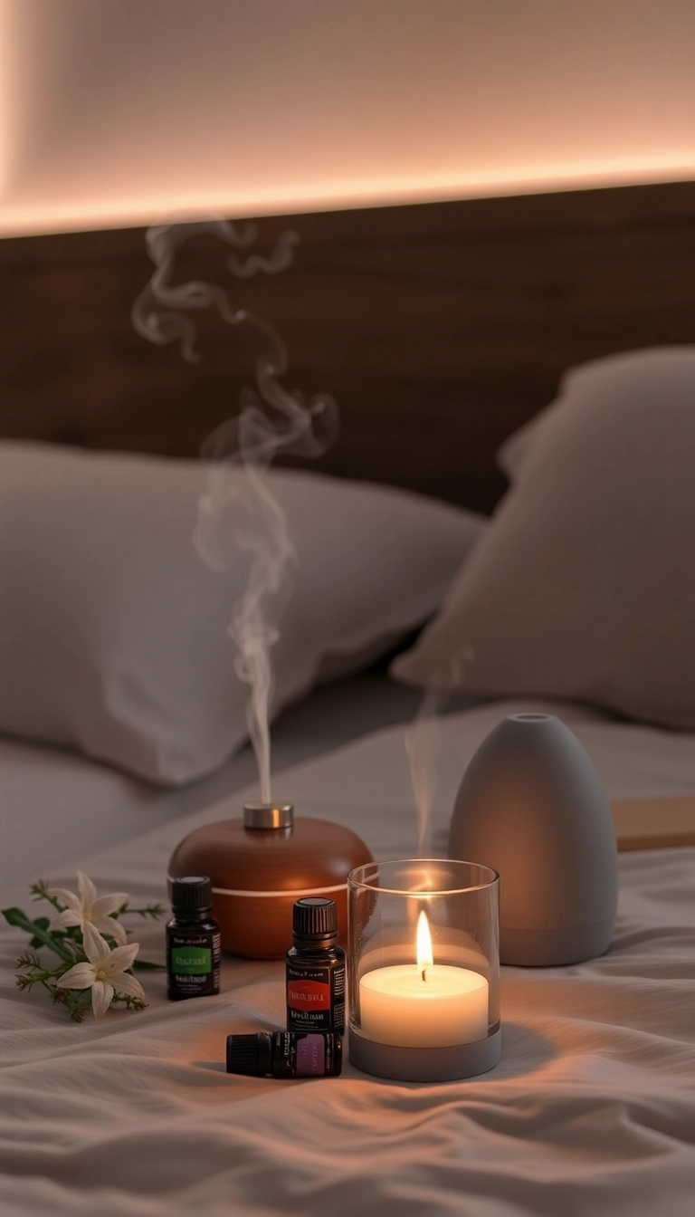 23 Relaxing Bedroom Ideas That'll Make You Feel Like You're on Vacation Every Day! - 13. Aromatherapy Elements