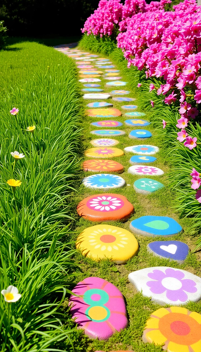 26 Garden Decor Ideas That'll Transform Your Outdoor Space into a Paradise! - 4. Colorful Garden Stepping Stones