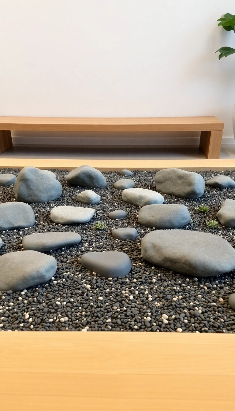 22 Japanese Style Indoor Gardens That Will Bring Zen to Your Home! - 4. Minimalist Rock Gardens