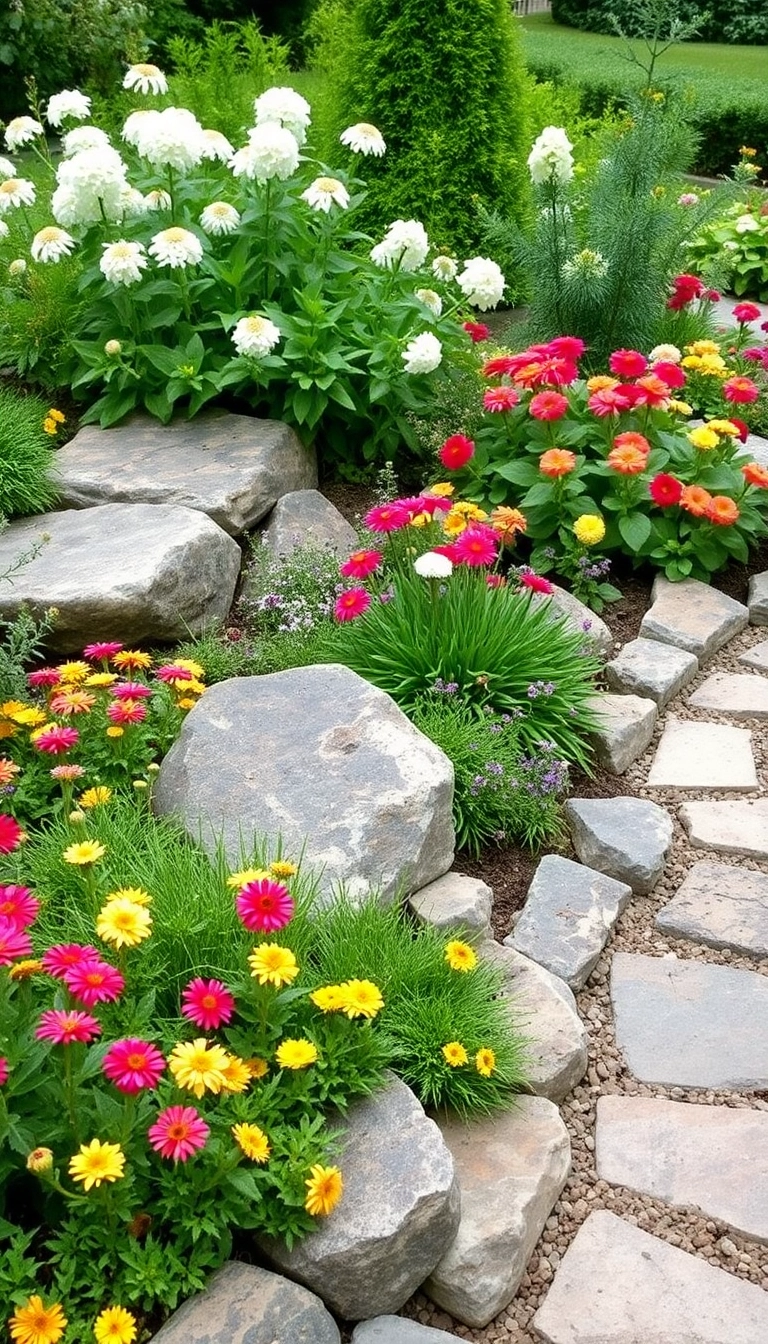 24 Low Maintenance Landscaping Ideas That’ll Transform Your Yard Without Breaking a Sweat! - 6. Stone Borders