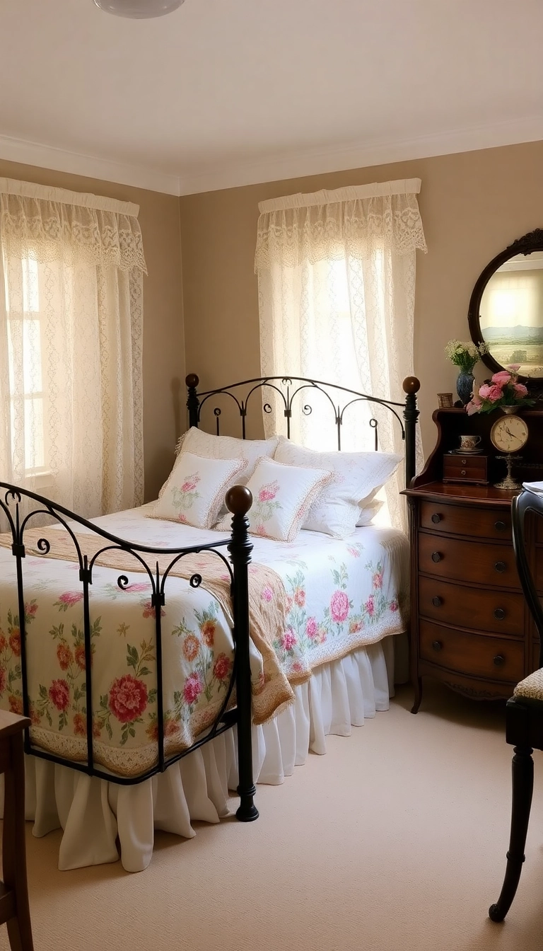 26 Bedroom Makeover Ideas That'll Make You Want to Redecorate Immediately! - 3. Vintage Charm