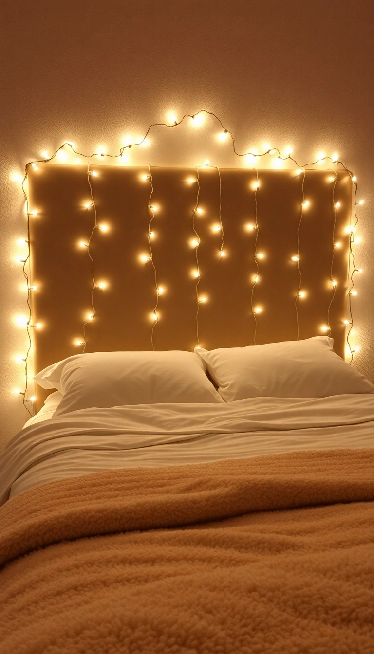 24 Winter Bedroom Ideas That Will Transform Your Space Into a Cozy Retreat (You Won't Want to Leave!) - 4. Twinkling Fairy Lights