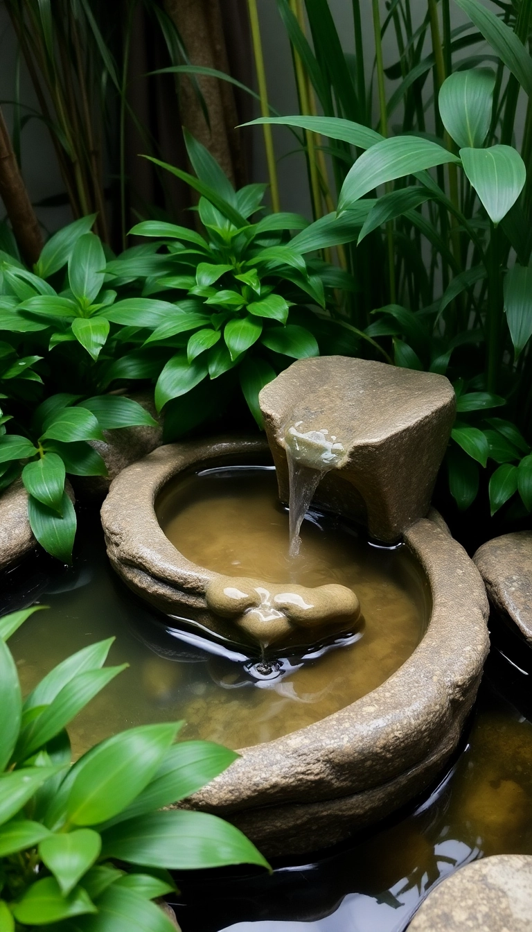 22 Japanese Style Indoor Gardens That Will Bring Zen to Your Home! - 7. Zen Water Features