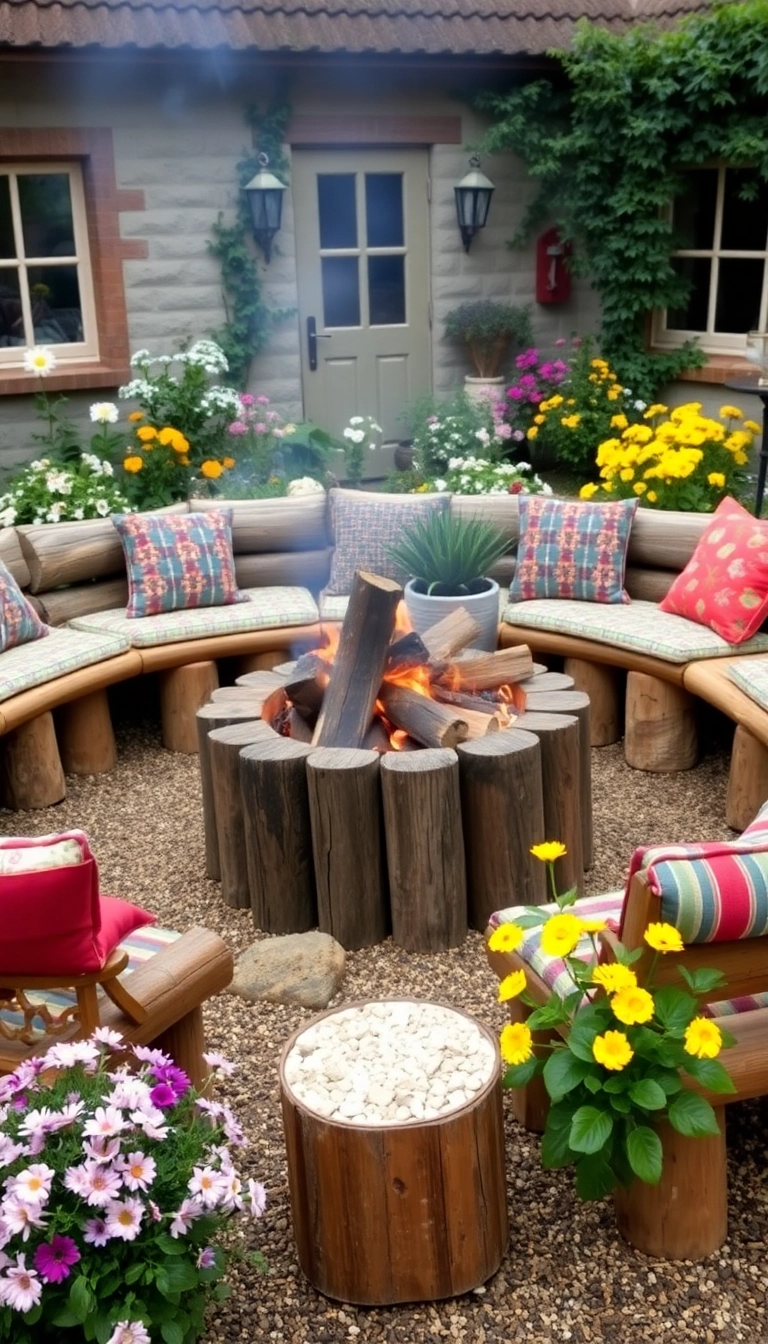 28 Cottage Garden Inspirations You’ll Wish You Knew Sooner (Wait Until You See #14!) - 10. Cozy Fire Pits