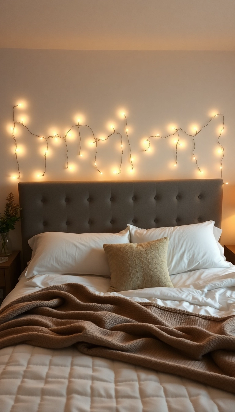 28 Master Bedrooms For Couples Ideas That Will Ignite Your Romance! - 12. Whimsical Fairy Lights