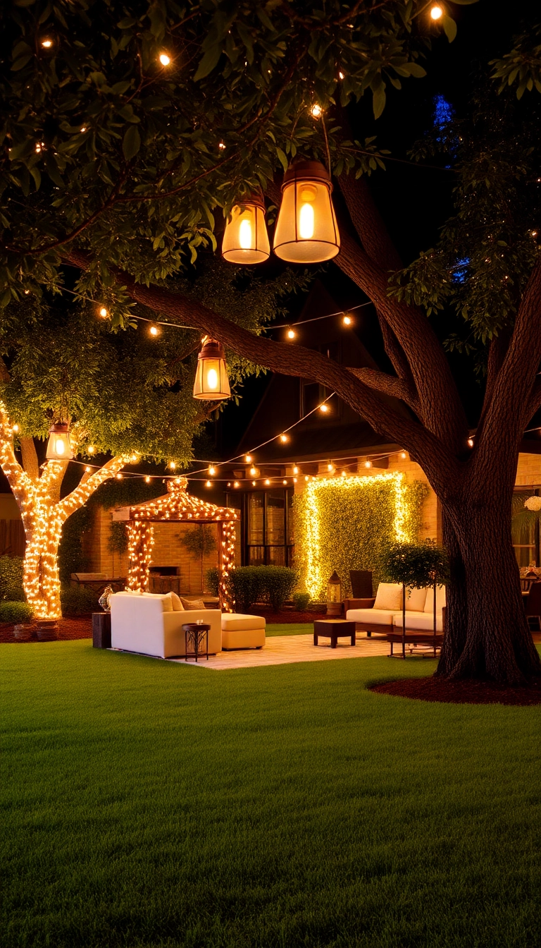 26 DIY Backyard Landscaping Makeovers That'll Transform Your Outdoor Space (You Won't Believe #15!) - 11. Garden Lighting Ideas