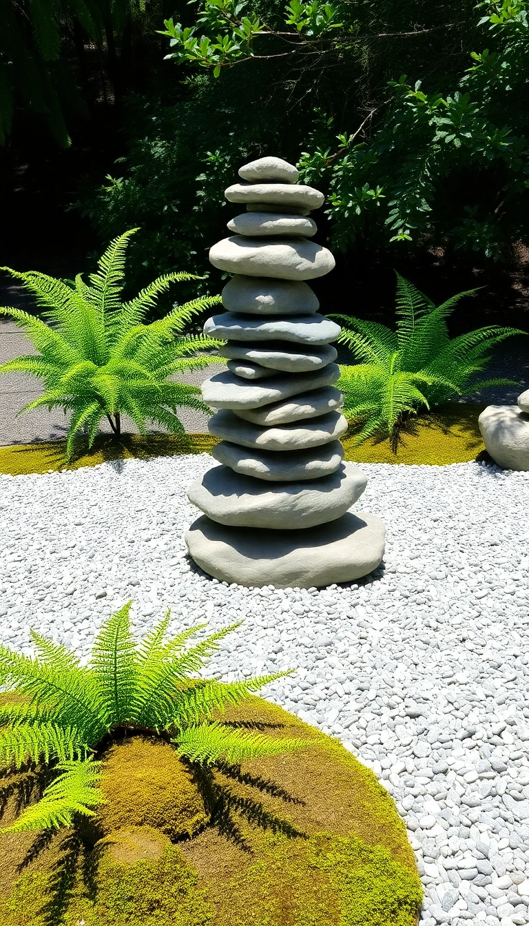 22 Zen Garden Ideas That'll Transform Your Outdoor Space into a Tranquil Oasis! - 5. Rock Sculptures