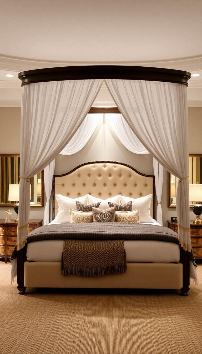 29 Luxurious Bedroom Ideas That'll Make You Feel Like Royalty! - 1. Regal Canopy Beds