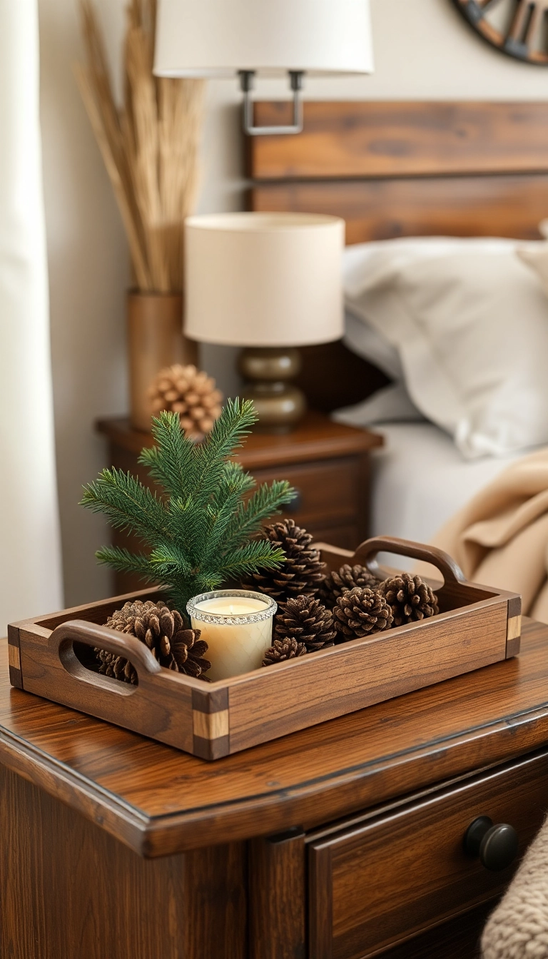 28 Holiday Bedroom Decor Ideas That'll Make You Want to Snuggle In! - 8. Rustic Touches