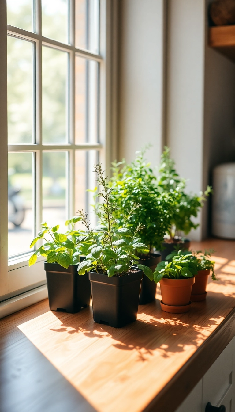 26 Rustic Farmhouse Kitchen Ideas That Will Transform Your Cooking Space! - 11. Herb Garden Windowsill