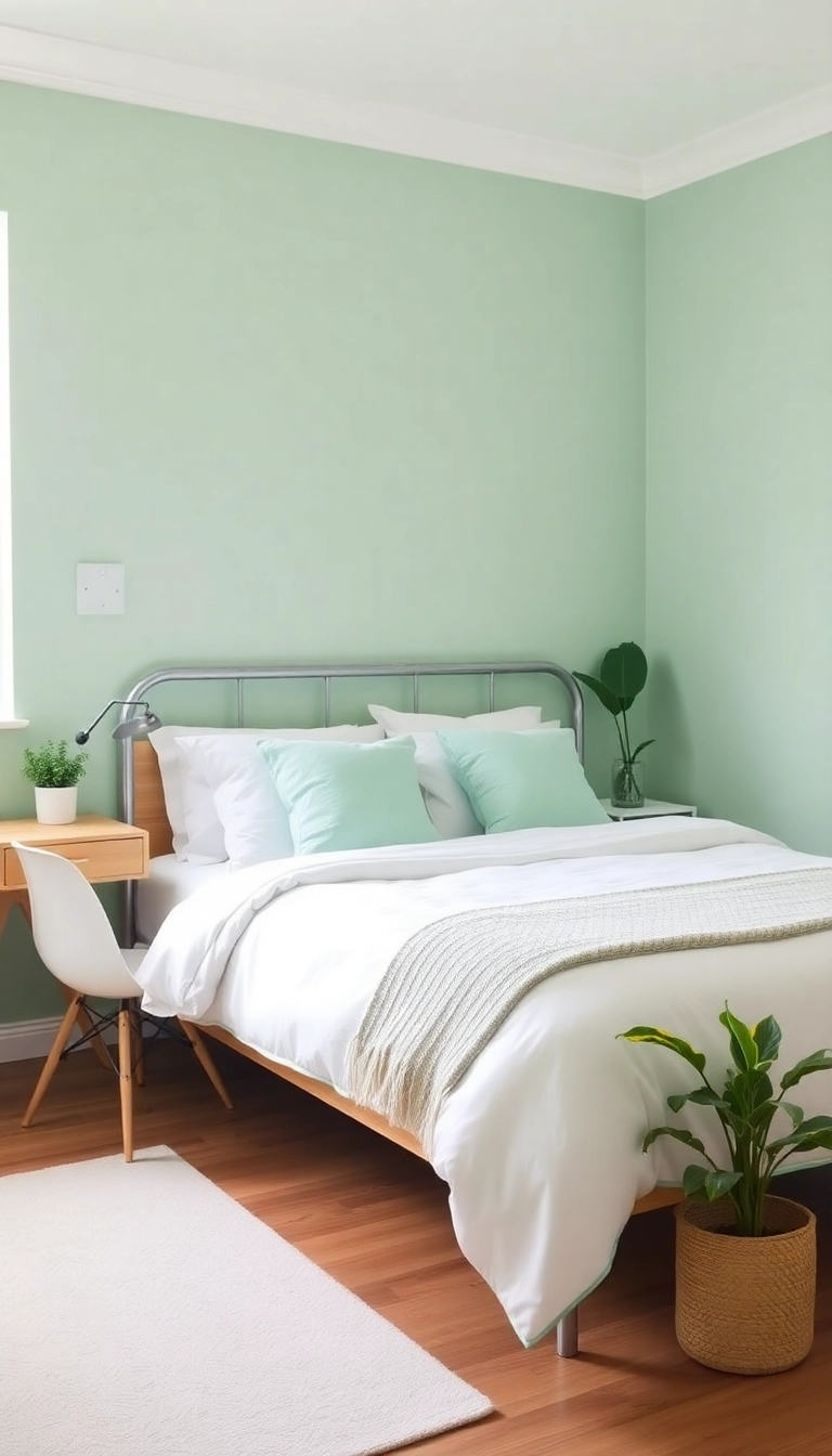 28 Paint Colors for Bedroom Ideas That Will Transform Your Space (You Won't Believe #14!) - 6. Refreshing Mint Green