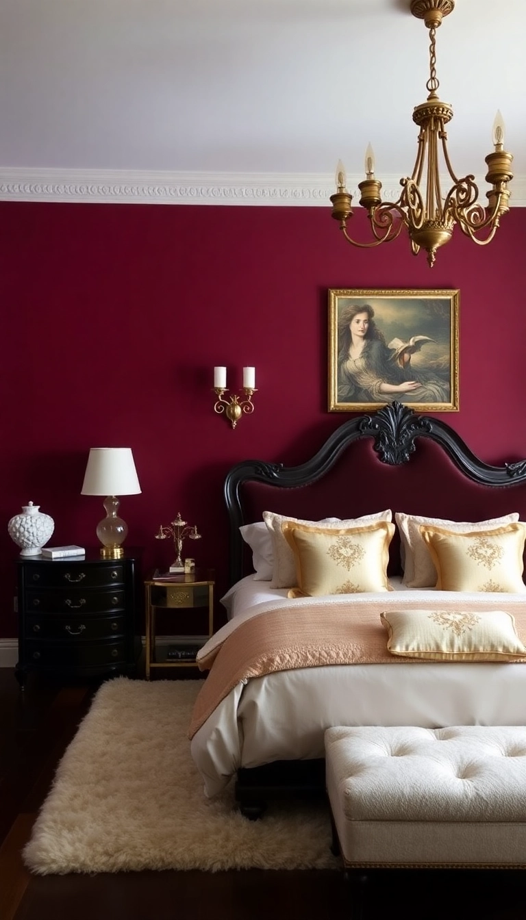 28 Paint Colors for Bedroom Ideas That Will Transform Your Space (You Won't Believe #14!) - 18. Rich Burgundy