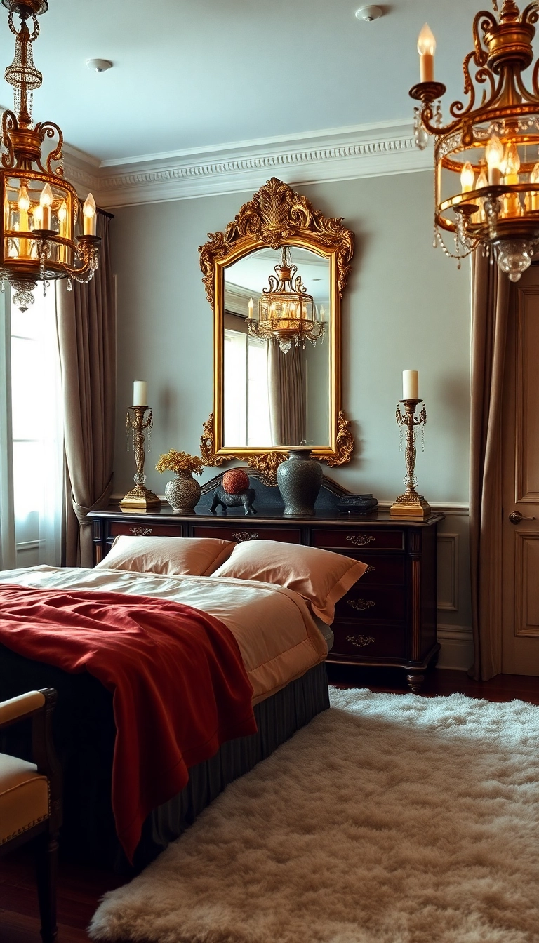 28 French Girl Inspired Bedrooms That Will Make You Feel Like You're in Paris! - 2. Vintage Glamour