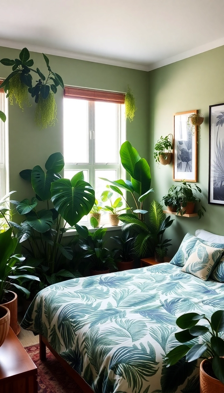 20 Awesome Bedroom Ideas That'll Make You Want to Redecorate Immediately! - 16. Urban Jungle