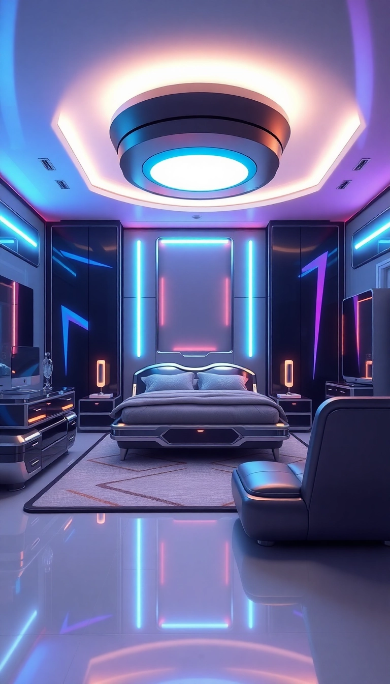 23 Sims 4 Bedroom Ideas That Will Transform Your Virtual Space (You Won't Believe #12!) - 9. Futuristic Space