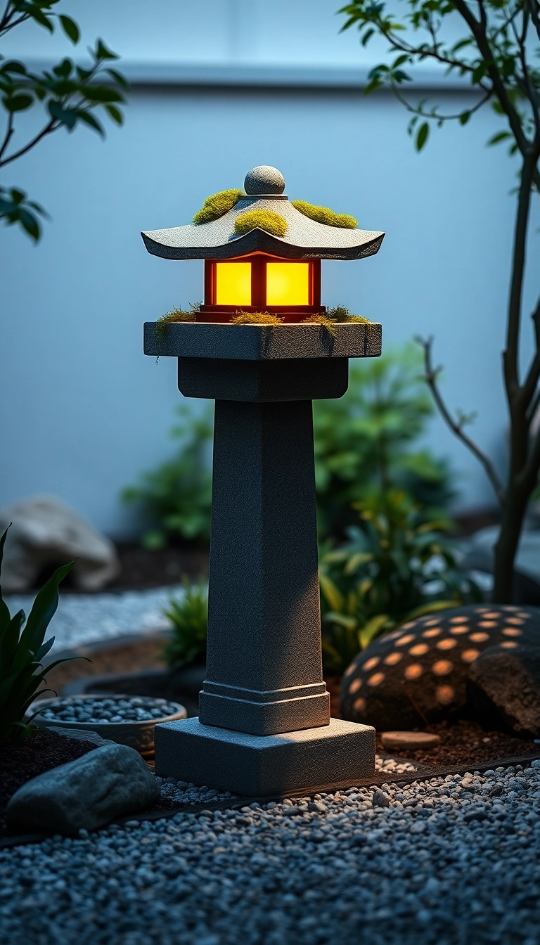 22 Zen Garden Ideas That'll Transform Your Outdoor Space into a Tranquil Oasis! - 10. Lanterns for Illumination